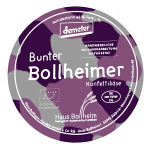 Bunter Bollheimer Etikett