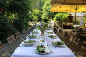 Gartendinner Tafel
