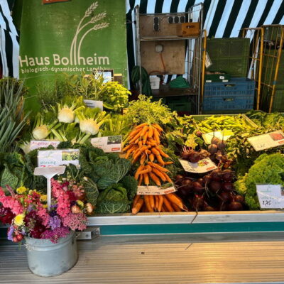 Gemüsemarktstand